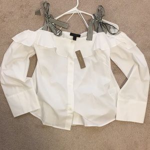 J Crew off the shoulder top